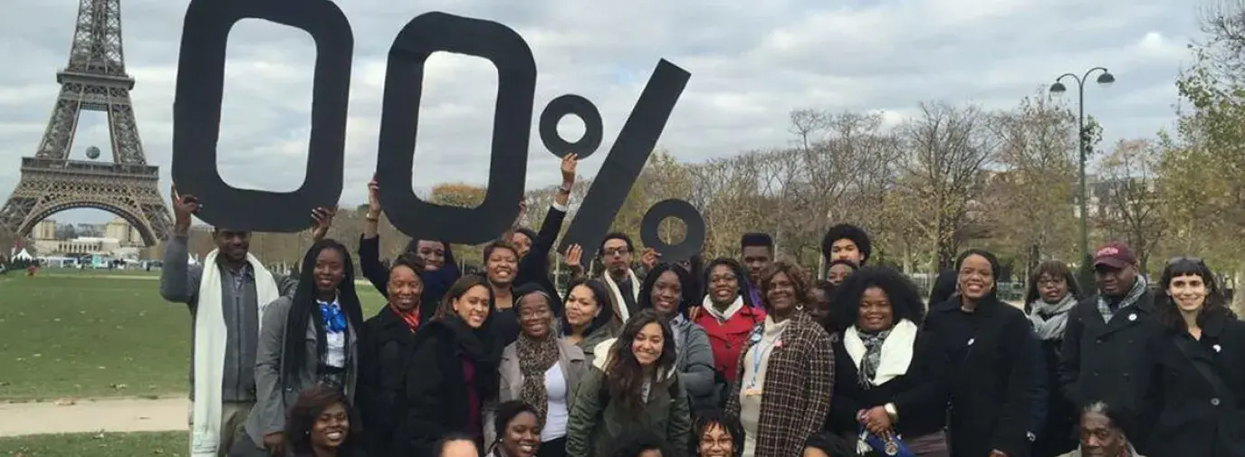 Students from HBCUs visiting Paris for COP20 in 2015.